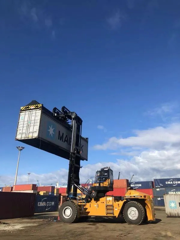 Manipulateur de conteneur à mât vertical